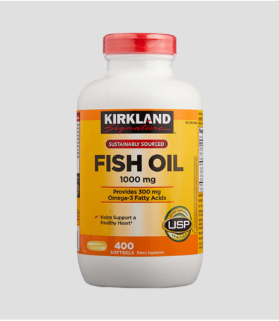 Kirkland Fish Oil 1000mg 400 softgels